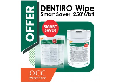 Dentiro Wipe Smart Saver, 250's/btl